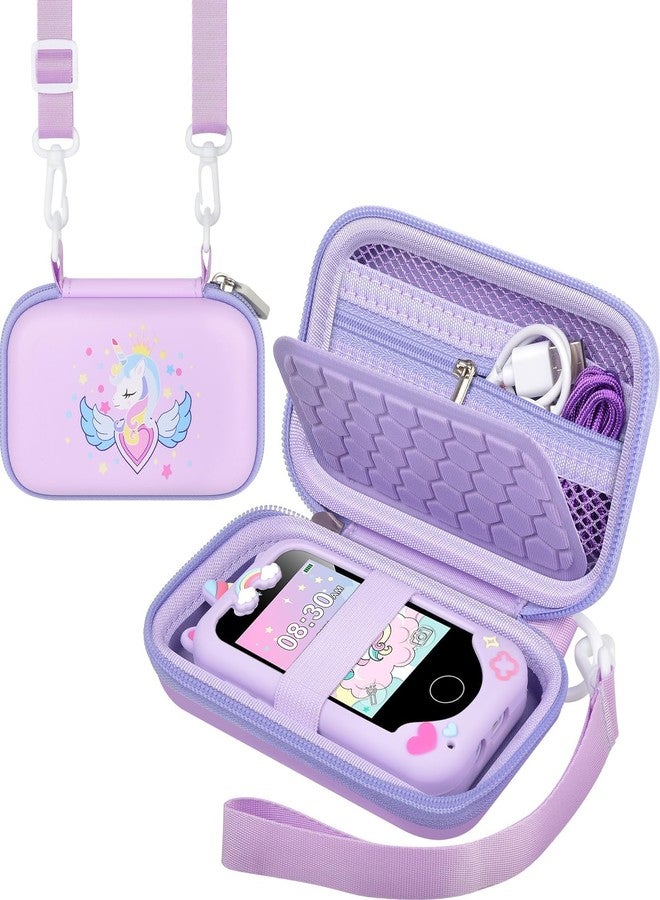 كومكيس جراب هاتف ذكي للأطفال متوافق مع هواتف KOKODI/Luoba/Yosfeng/Luyiilo/WEOLULI/MOTCTQVD/UCIDCI، حقيبة حامل هاتف لعبة تعليمية للأطفال الصغار - بنفسجي - Image 1